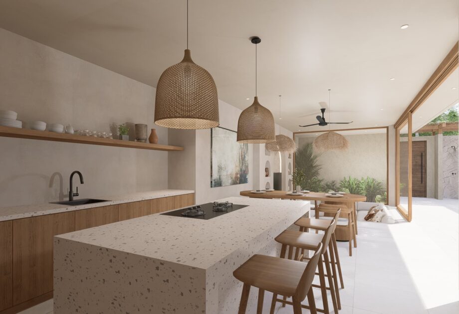 DTJS VILLA 1 Interior kitchen living dining